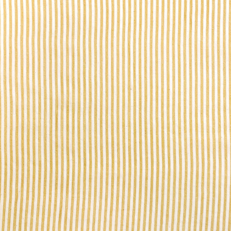 Gestreiftes Baumwolle-Viskose-Gemisch RAYTIS1 Gelb / Gelb
